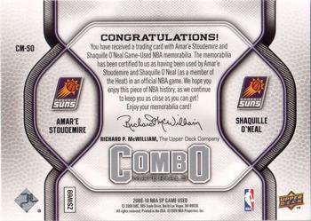 2009-10 SP Game Used - Combo Materials #CM-SO Shaquille O'Neal / Amare Stoudemire Back