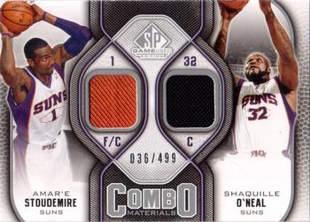 2009-10 SP Game Used - Combo Materials #CM-SO Shaquille O'Neal / Amare Stoudemire Front