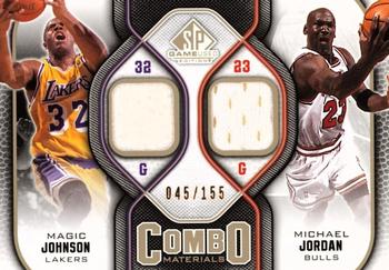 2009-10 SP Game Used - Combo Materials 155 #CM-JJ Magic Johnson / Michael Jordan Front