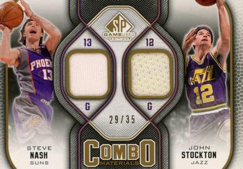 2009-10 SP Game Used - Combo Materials 35 #CM-NS Steve Nash / John Stockton Front
