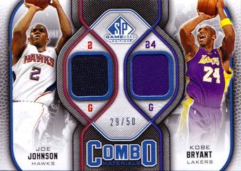 2009-10 SP Game Used - Combo Materials 50 #CM-JK Joe Johnson / Kobe Bryant Front