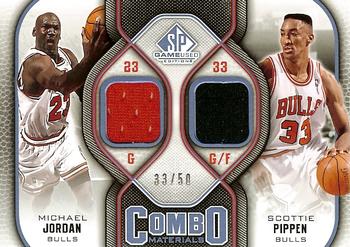 2009-10 SP Game Used - Combo Materials 50 #CM-JP Michael Jordan / Scottie Pippen Front