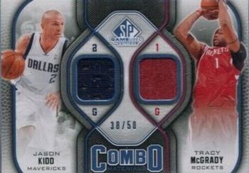 2009-10 SP Game Used - Combo Materials 50 #CM-KM Jason Kidd / Tracy McGrady Front