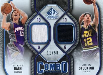 2009-10 SP Game Used - Combo Materials 50 #CM-NS Steve Nash / John Stockton Front