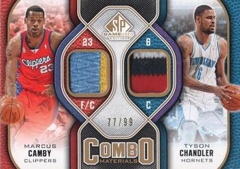 2009-10 SP Game Used - Combo Materials Patches #CP-CE Tyson Chandler / Marcus Camby Front