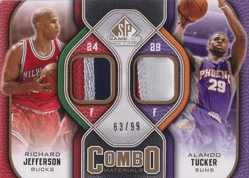 2009-10 SP Game Used - Combo Materials Patches #CP-JT Richard Jefferson / Alando Tucker Front