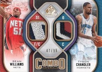 2009-10 SP Game Used - Combo Materials Patches #CP-ST Sean Williams / Tyson Chandler Front