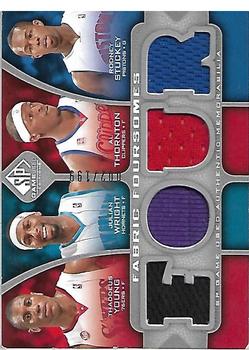 2009-10 SP Game Used - Fabric Foursome #F4-TYSW Al Thornton / Thaddeus Young / Rodney Stuckey / Julian Wright Front