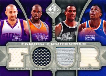 2009-10 SP Game Used - Fabric Foursome 125 #F4-HEOR Grant Hill / Patrick Ewing / Shaquille O'Neal / David Robinson Front
