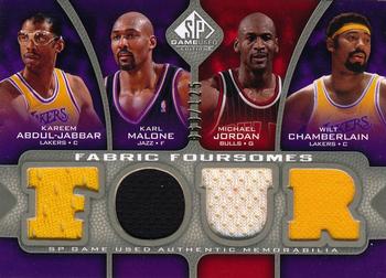2009-10 SP Game Used - Fabric Foursome 125 #F4-JMCA Michael Jordan / Karl Malone / Wilt Chamberlain / Kareem Abdul-Jabbar Front