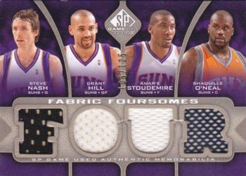 2009-10 SP Game Used - Fabric Foursome 125 #F4-NHSO Steve Nash / Grant Hill / Amare Stoudemire / Shaquille O'Neal Front