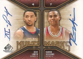 2009-10 SP Game Used - Multi Marks Dual #MD-LS Ramon Sessions / Acie Law IV Front