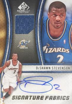 2009-10 SP Game Used - Signature Fabrics #SF-DS DeShawn Stevenson Front