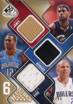 2009-10 SP Game Used - Six Star Swatches 65 #NNO LeBron James / Dwight Howard / Jason Kidd / Dwyane Wade / Chris Bosh / Ray Allen Front