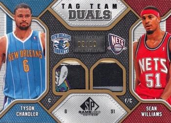 2009-10 SP Game Used - Tag Team Dual #TD-CW Tyson Chandler / Sean Williams Front