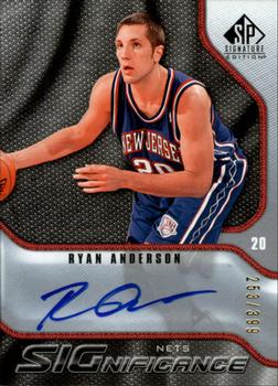 2009-10 SP Signature Edition - SIGnificance #S-AN Ryan Anderson Front