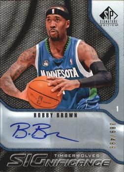 2009-10 SP Signature Edition - SIGnificance #S-BB Bobby Brown Front