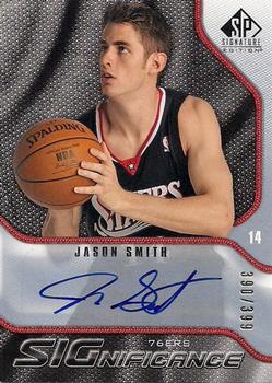 2009-10 SP Signature Edition - SIGnificance #S-JS Jason Smith Front