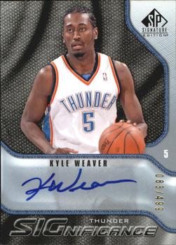 2009-10 SP Signature Edition - SIGnificance #S-KW Kyle Weaver Front