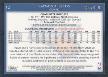 2009-10 Topps - Chrome #12 Raymond Felton Back