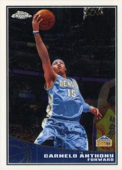 2009-10 Topps - Chrome #25 Carmelo Anthony Front