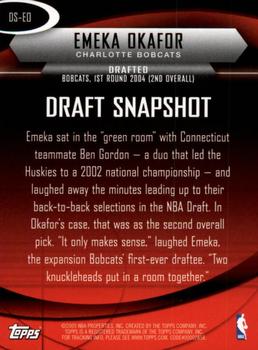 2009-10 Topps - Draft Snapshot #DS-EO Emeka Okafor Back