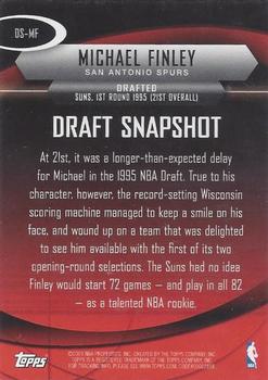 2009-10 Topps - Draft Snapshot #DS-MF Michael Finley Back