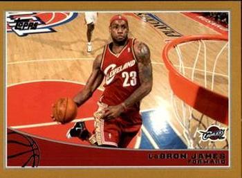 2009-10 Topps - Gold #42 LeBron James Front