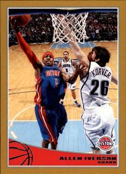 2009-10 Topps - Gold #72 Allen Iverson Front
