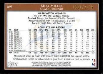 2009-10 Topps - Gold #169 Mike Miller Back