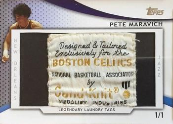2009-10 Topps - Legendary Laundry Tags #LLT-PM Pete Maravich Front