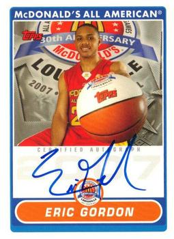 2008-09 Topps - McDonald's All-American Game Day Autographs #EG Eric Gordon Front
