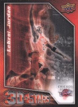 2009-10 Upper Deck - 3D Stars #3D-JJ LeBron James / Michael Jordan Front