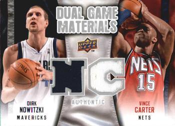 2009-10 Upper Deck - Dual Game Materials #DG-CN Vince Carter / Dirk Nowitzki Front