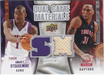 2009-10 Upper Deck - Dual Game Materials #DG-MS Shawn Marion / Amare Stoudemire Front