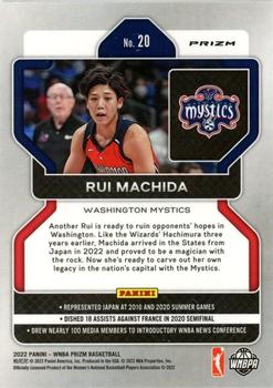 2022 Panini Prizm WNBA - Green #20 Rui Machida Back
