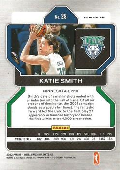 2022 Panini Prizm WNBA - Green #28 Katie Smith Back