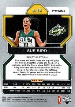 2022 Panini Prizm WNBA - Green #154 Sue Bird Back