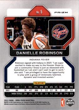 2022 Panini Prizm WNBA - Hyper #5 Danielle Robinson Back