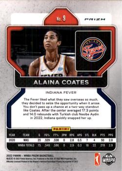 2022 Panini Prizm WNBA - Hyper #9 Alaina Coates Back