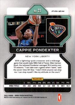 2022 Panini Prizm WNBA - Hyper #23 Cappie Pondexter Back