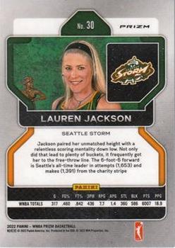 2022 Panini Prizm WNBA - Hyper #30 Lauren Jackson Back