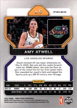 2022 Panini Prizm WNBA - Hyper #47 Amy Atwell Back