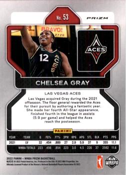2022 Panini Prizm WNBA - Hyper #53 Chelsea Gray Back