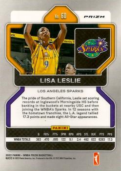 2022 Panini Prizm WNBA - Hyper #60 Lisa Leslie Back
