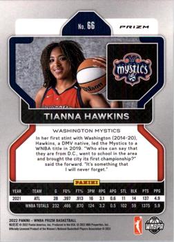 2022 Panini Prizm WNBA - Hyper #66 Tianna Hawkins Back