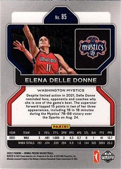 2022 Panini Prizm WNBA - Hyper #85 Elena Delle Donne Back