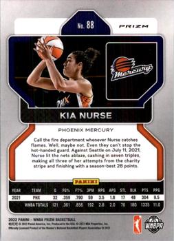2022 Panini Prizm WNBA - Hyper #88 Kia Nurse Back