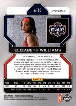 2022 Panini Prizm WNBA - Hyper #95 Elizabeth Williams Back