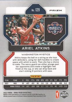 2022 Panini Prizm WNBA - Hyper #129 Ariel Atkins Back